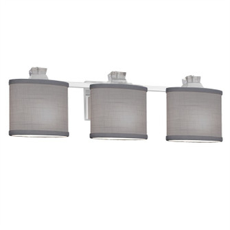 Textile Three Light Bath Bar in Polished Chrome (102|FAB-8473-30-GRAY-CROM)