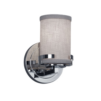 Textile LED Wall Sconce in Polished Chrome (102|FAB-8451-10-GRAY-CROM-LED1-700)