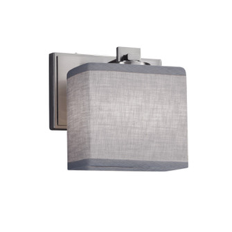 Textile One Light Wall Sconce in Brushed Nickel (102|FAB-8447-55-GRAY-NCKL)