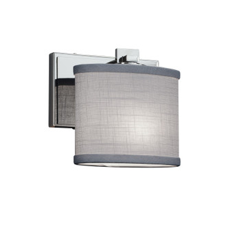 Textile LED Wall Sconce in Polished Chrome (102|FAB-8447-30-GRAY-CROM-LED1-700)