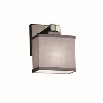 Textile One Light Wall Sconce in Brushed Nickel (102|FAB-8437-55-GRAY-NCKL)