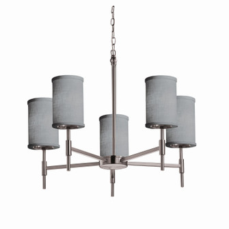 Textile LED Chandelier in Dark Bronze (102|FAB-8410-10-GRAY-DBRZ-LED5-3500)