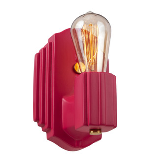American Classics One Light Wall Sconce in Cerise (102|CER-7041-CRSE-BRSS)
