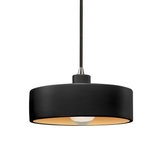 Radiance One Light Pendant in Carbon Matte Black/Champagne Gold (102|CER-6460-CBGD-NCKL-BKCD)