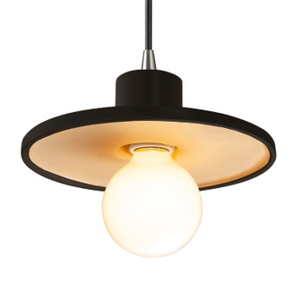 Radiance One Light Pendant in Carbon Matte Black with Champagne Gold (102|CER-6325-CBGD-NCKL-BKCD)