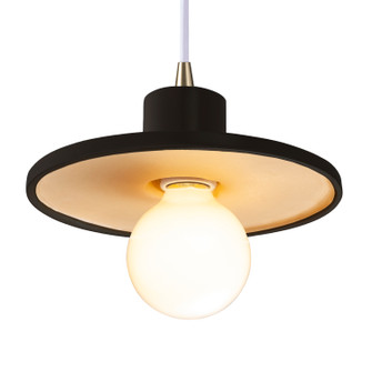 Radiance One Light Pendant in Carbon Matte Black with Champagne Gold (102|CER-6325-CBGD-ABRS-WTCD)