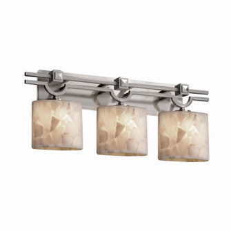 Alabaster Rocks Three Light Bath Bar in Brushed Nickel (102|ALR-8503-30-NCKL)