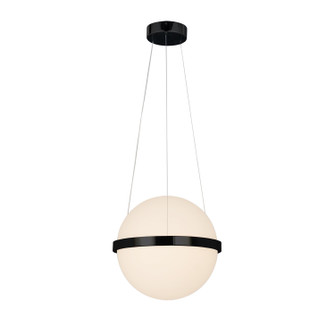 Acryluxe LED Pendant in Matte Black (102|ACR-4160-OPAL-MBLK)