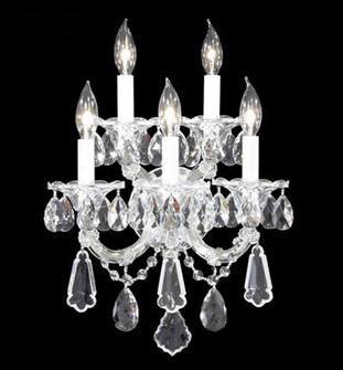 Maria Theresa Royal Five Light Wall Sconce in Silver (64|94705S22)