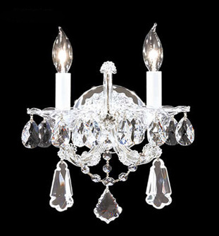 Maria Theresa Royal Two Light Wall Sconce in Silver (64|94702S22)