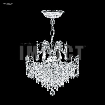 Mini Crystal Chandelier Three Light Chandelier in Silver (64|40623S00)