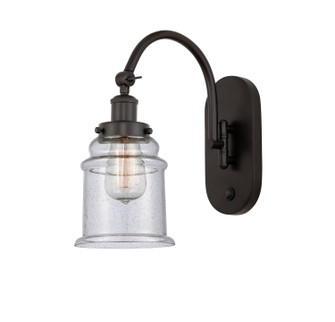 Franklin Restoration One Light Wall Sconce in Oil Rubbed Bronze (405|918-1W-OB-G184)