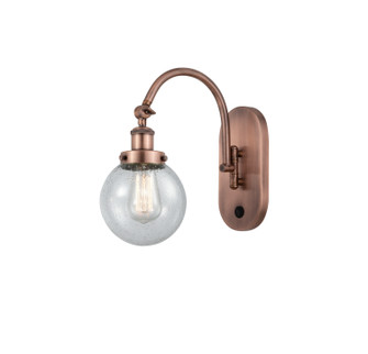 Franklin Restoration LED Wall Sconce in Antique Copper (405|918-1W-AC-G204-6-LED)