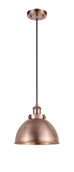 Ballston Urban LED Mini Pendant in Antique Copper (405|916-1P-AC-MFD-10-AC-LED)
