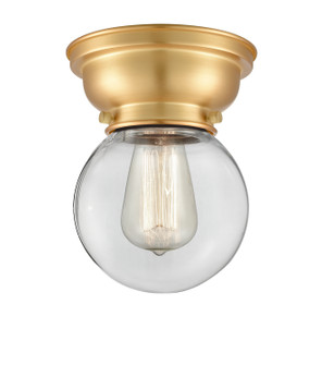 Franklin Restoration One Light Flush Mount in Satin Gold (405|623-1F-SG-G202-6)