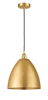 Edison One Light Mini Pendant in Satin Gold (405|616-1P-SG-MBD-12-SG)