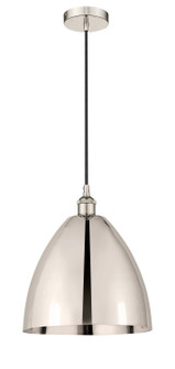 Edison One Light Mini Pendant in Polished Nickel (405|616-1P-PN-MBD-12-PN)