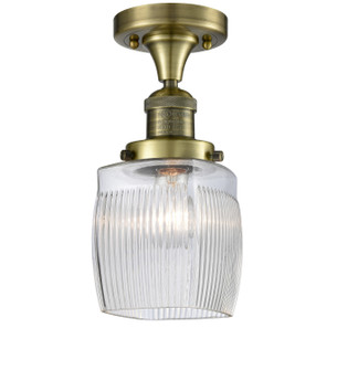 Franklin Restoration LED Semi-Flush Mount in Antique Brass (405|517-1CH-AB-G302-LED)