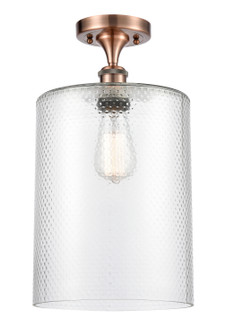 Ballston One Light Semi-Flush Mount in Antique Copper (405|516-1C-AC-G112-L)