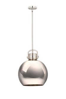 Downtown Urban One Light Pendant in Polished Nickel (405|410-1SL-PN-M410-14PN)
