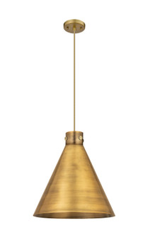 Downtown Urban One Light Pendant in Brushed Brass (405|410-1PL-BB-M411-18BB)