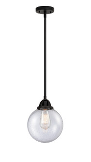 Nouveau 2 One Light Mini Pendant in Matte Black (405|288-1S-BK-G204-8)