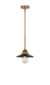 Nouveau 2 One Light Mini Pendant in Brushed Brass (405|288-1S-BB-M6-BK)