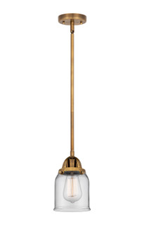 Nouveau 2 LED Mini Pendant in Brushed Brass (405|288-1S-BB-G52-LED)