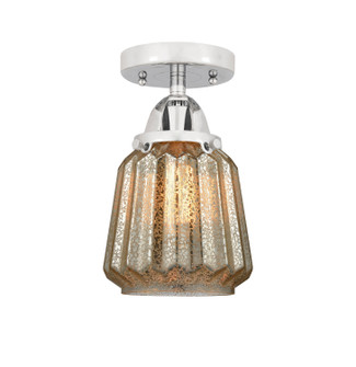 Nouveau 2 One Light Semi-Flush Mount in Polished Chrome (405|288-1C-PC-G146)