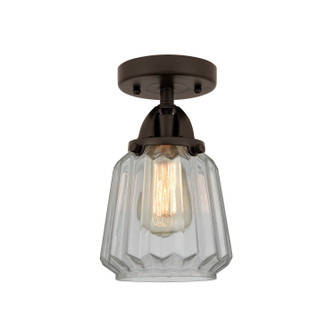 Nouveau 2 One Light Semi-Flush Mount in Oil Rubbed Bronze (405|288-1C-OB-G142)