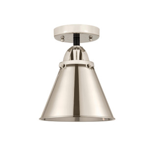 Nouveau 2 One Light Semi-Flush Mount in Black Polished Nickel (405|288-1C-BPN-M13-PN)