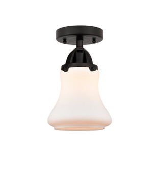 Nouveau 2 One Light Semi-Flush Mount in Matte Black (405|288-1C-BK-G191)