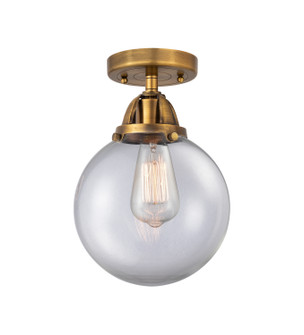 Nouveau 2 One Light Semi-Flush Mount in Brushed Brass (405|288-1C-BB-G202-8)