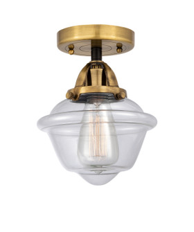 Nouveau 2 One Light Semi-Flush Mount in Black Antique Brass (405|288-1C-BAB-G532)