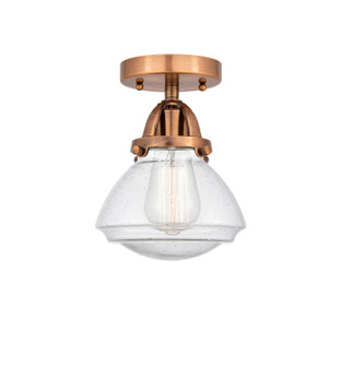 Nouveau 2 LED Semi-Flush Mount in Antique Copper (405|288-1C-AC-G324-LED)