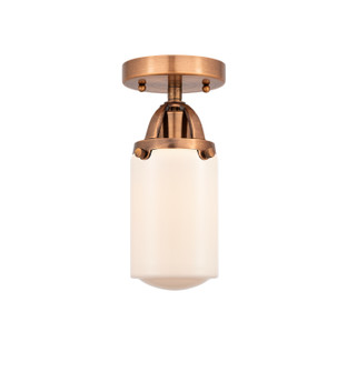 Nouveau 2 LED Semi-Flush Mount in Antique Copper (405|288-1C-AC-G311-LED)