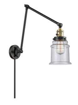 Franklin Restoration LED Swing Arm Lamp in Black Antique Brass (405|238-BAB-G184-LED)
