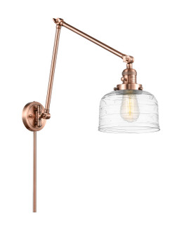Franklin Restoration One Light Swing Arm Lamp in Antique Copper (405|238-AC-G713)
