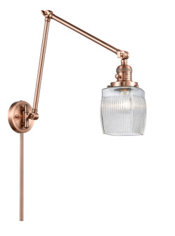 Franklin Restoration One Light Swing Arm Lamp in Antique Copper (405|238-AC-G302)