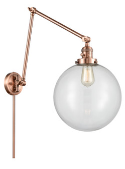 Franklin Restoration One Light Swing Arm Lamp in Antique Copper (405|238-AC-G202-12)