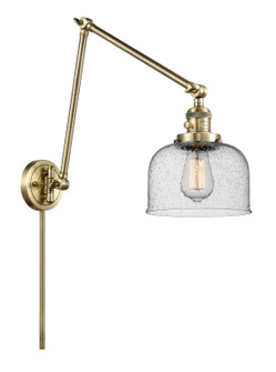 Franklin Restoration One Light Swing Arm Lamp in Antique Brass (405|238-AB-G74)