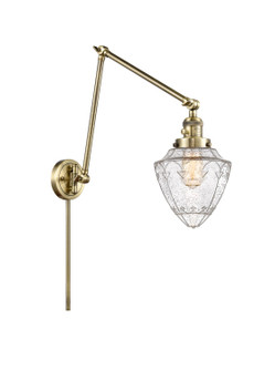 Franklin Restoration LED Swing Arm Lamp in Antique Brass (405|238-AB-G664-7-LED)