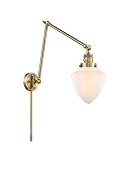 Franklin Restoration LED Swing Arm Lamp in Antique Brass (405|238-AB-G661-7-LED)