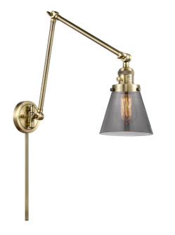 Franklin Restoration One Light Swing Arm Lamp in Antique Brass (405|238-AB-G63)