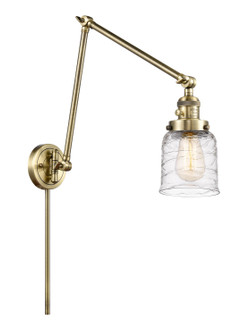 Franklin Restoration One Light Swing Arm Lamp in Antique Brass (405|238-AB-G513)