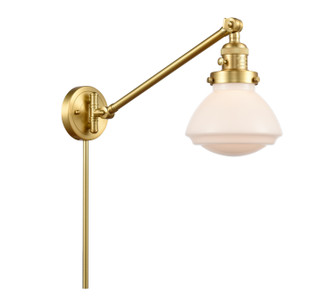 Franklin Restoration One Light Swing Arm Lamp in Satin Gold (405|237-SG-G321)