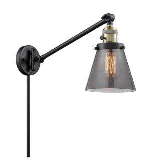 Franklin Restoration One Light Swing Arm Lamp in Black Antique Brass (405|237-BAB-G63)