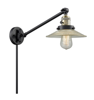 Franklin Restoration One Light Swing Arm Lamp in Black Antique Brass (405|237-BAB-G2)
