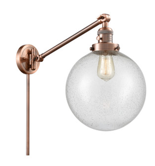 Franklin Restoration LED Swing Arm Lamp in Antique Copper (405|237-AC-G204-10-LED)