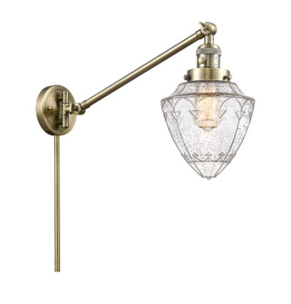 Franklin Restoration One Light Swing Arm Lamp in Antique Brass (405|237-AB-G664-7)